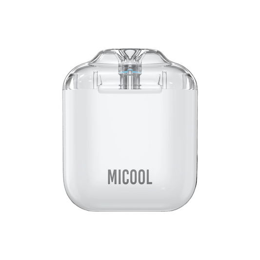 EDC Micool White refillable pod kit, 500mAh compact vape device